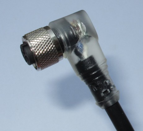 【M12带LED灯电缆连接器-针式直头\/孔式弯头