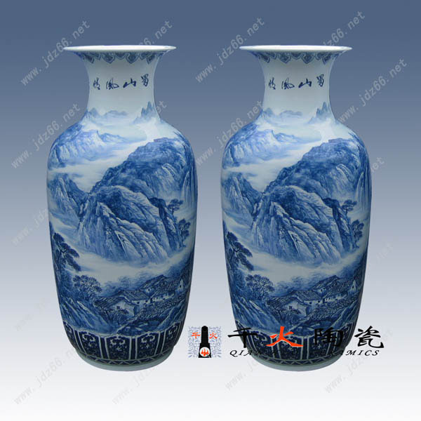 供应陶瓷大花瓶,景德镇陶瓷大花瓶批发,开业乔迁庆典礼品大花瓶