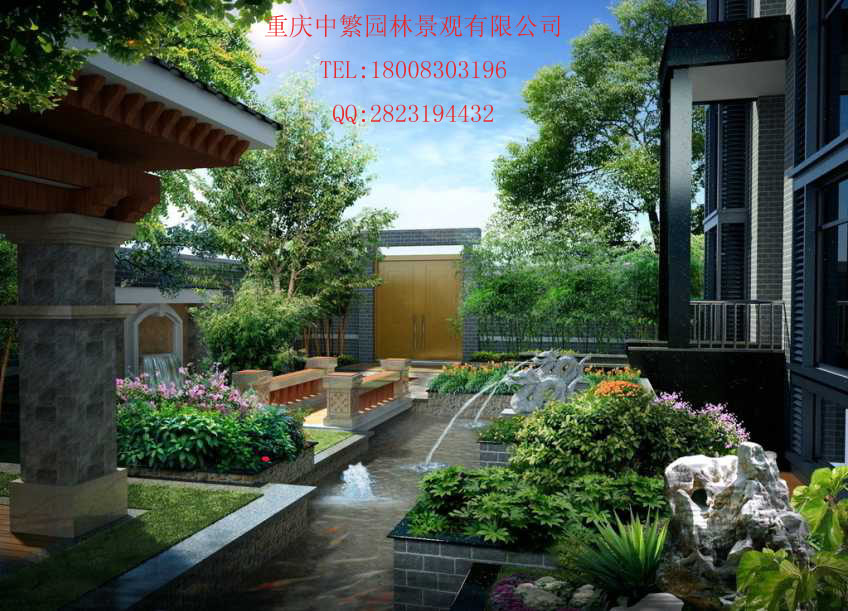 重庆私家园林屋顶花园别墅庭院专业设计施工-