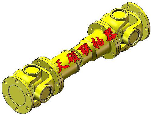 swc-bh型准伸缩法兰式万向联轴 万向轴 万向节 天硕