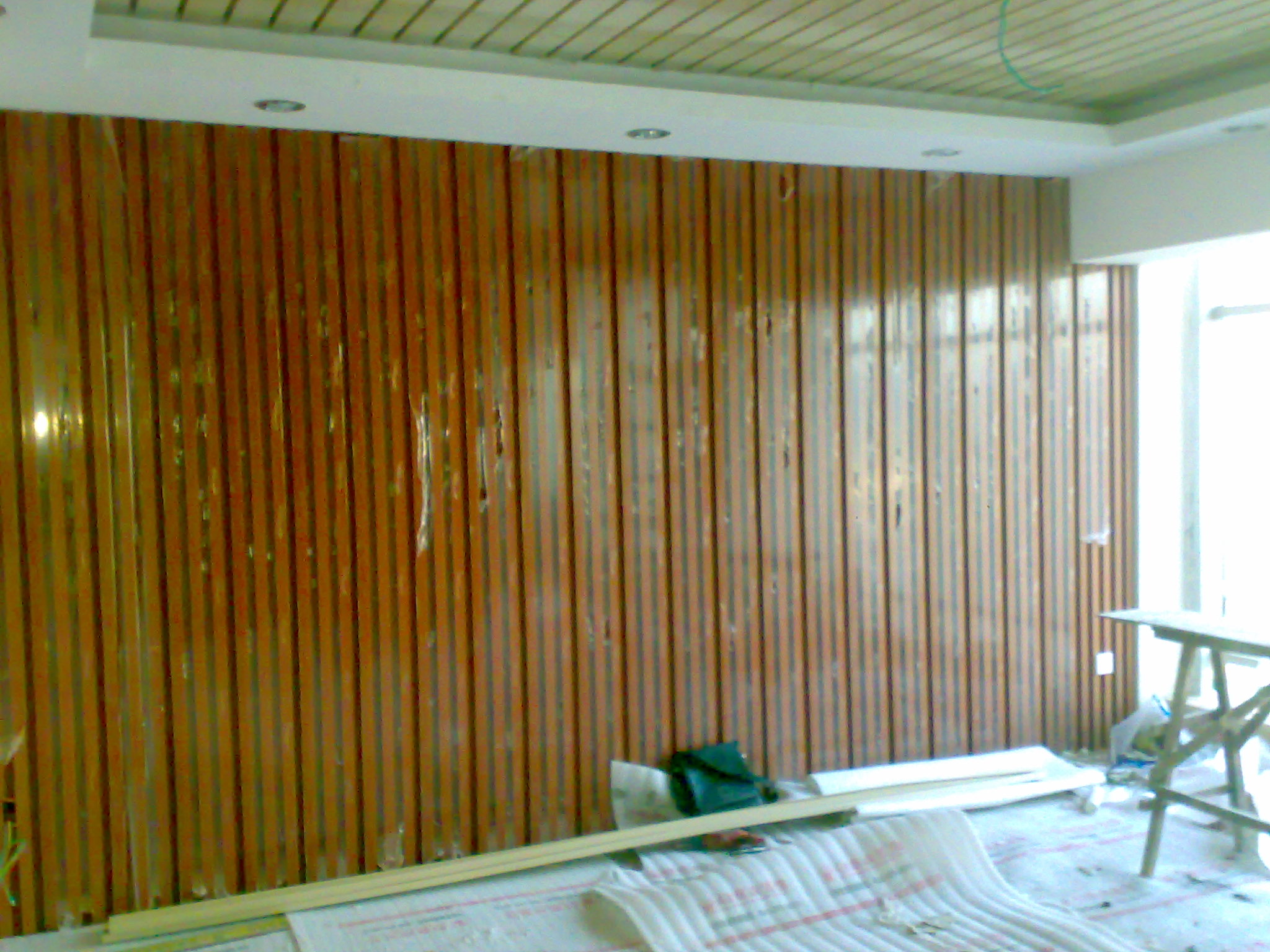 供应204pvc室内生态装饰木长城板