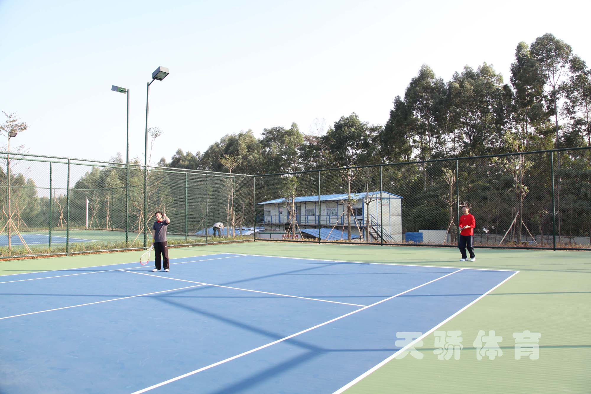 广州网球场地板 美国进口丙烯酸材料-【效果图
