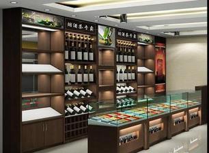 上海烟酒展柜制作 超市展柜制作 烟酒店装修