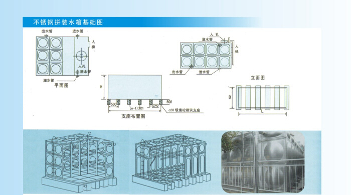 【拼接组合式水箱,方形不锈钢冲压板水箱】报价_图片_品牌-长沙市欧朗