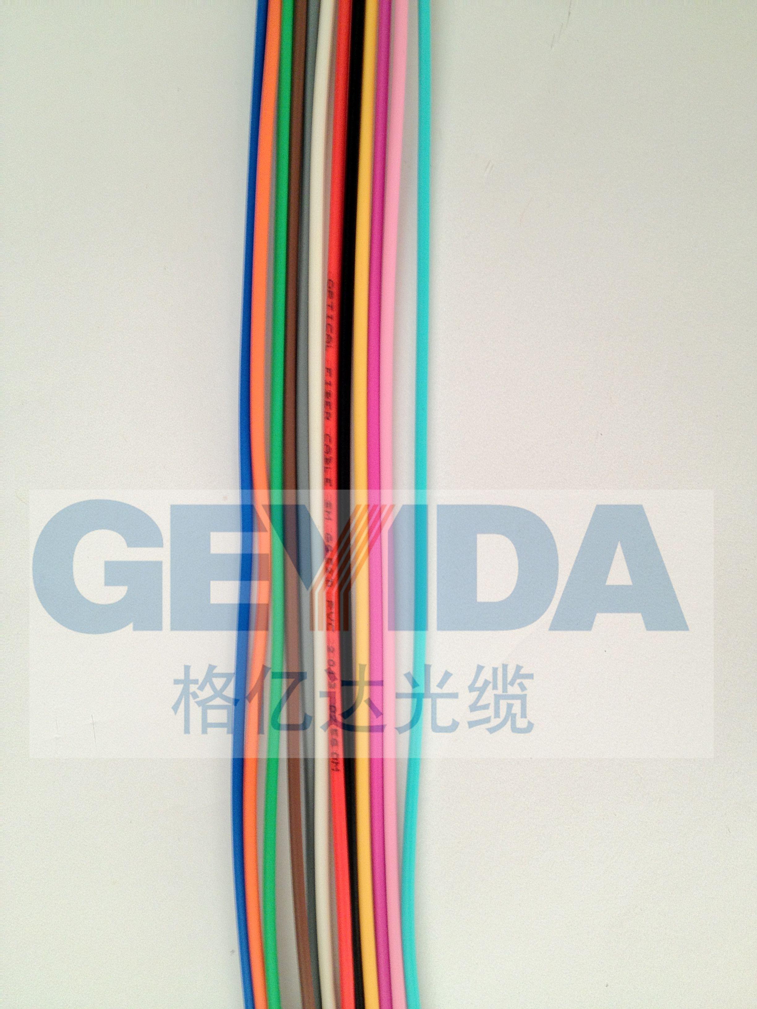 格亿达单模12色谱缆gjfjv-1 0.9/2.0/3.0mm-室内光缆