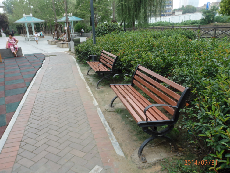 【木塑塑木园林凳休闲椅 园林景观设施】生产