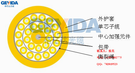 室内24芯单模分支光缆gjbfjh光缆厂家直销