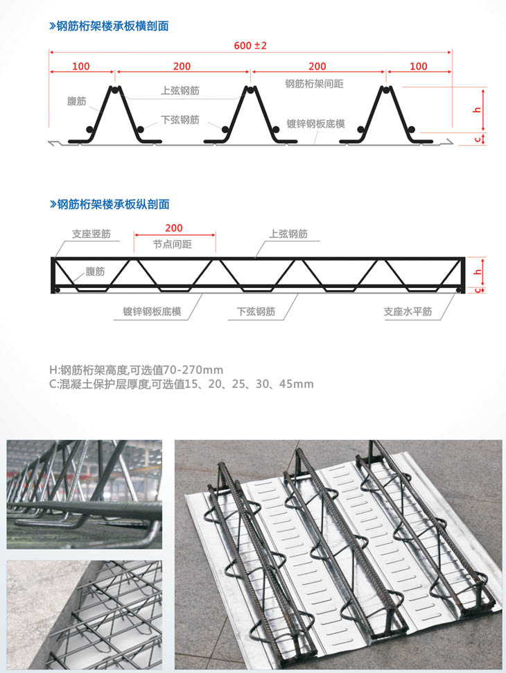 钢筋桁架楼承板厂家直销