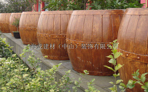 仿木花箱水泥仿木花箱花盆