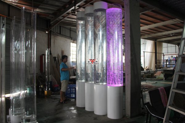 单管气泡水柱,亚克力水柱灯,泡泡水柱
