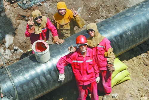 中缅油气管道缅甸段建设施工掠影