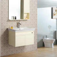 优质陶瓷盆浴室柜，悬挂式浴室柜
