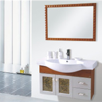  Supply of glass printed fashionable bathroom cabinets | Factory direct sales of engineering bathroom cabinets