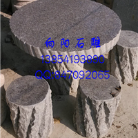 武汉石材石雕桌凳|广场园林庭院石材桌凳