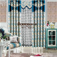  Customized bedroom curtains * * * American office curtains fabric brand joining