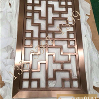 红古铜不锈钢屏风花格***