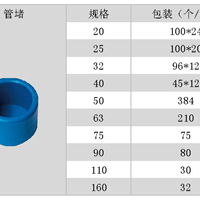  PVC pipe cap and fittings