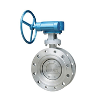  Supply of stainless steel turbine flange butterfly valve