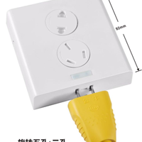  Surface mounted safety socket Rotating safety door socket * * * New surface mounted