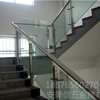  Supply stainless steel works for glass staircase handrail guardrail staircase column