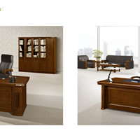  Supply Lisheng furniture office desk, large class desk, solid wood high-rise desk, staff desk