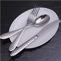  Manufacturer's direct selling tableware three piece stainless steel tableware laser LOGO