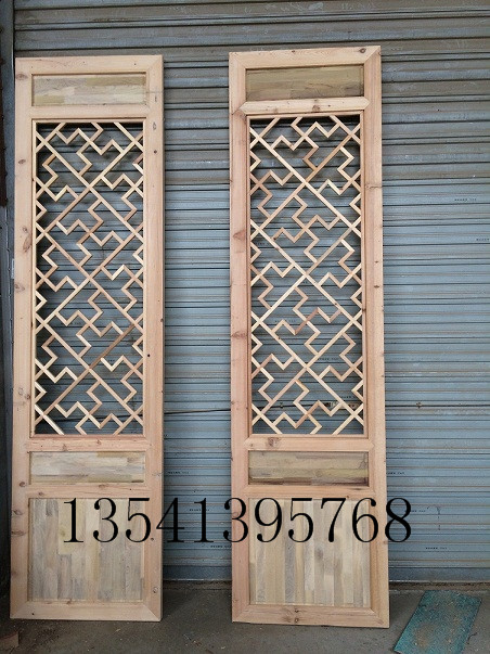  Chinese style flower window wooden door, lucky, antique, mcwd